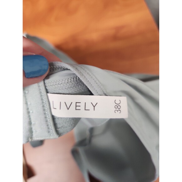 Lively Set of 3 Bras Green Black & Neutral Beige Size 38C - Picture 7 of 9